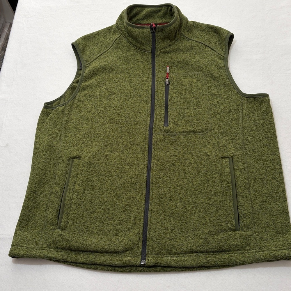 Orvis Fleece Sweater Outdoor Fly Fishing Mens Full Zip Vest, XXL